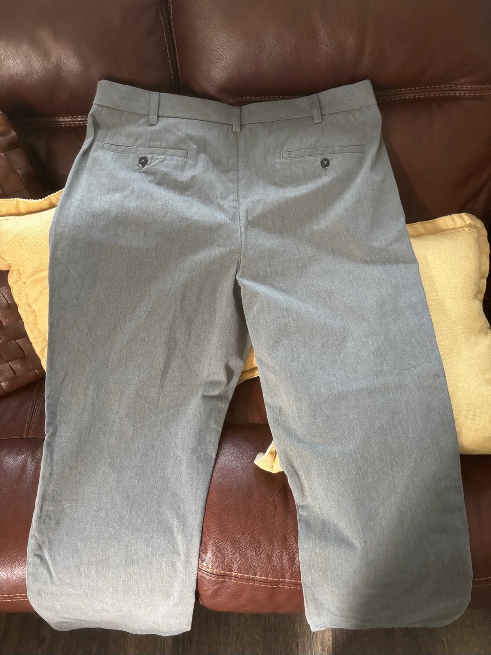 croft & barrow Men's Gray Flat-Front Dress Pants
